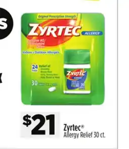 Dollar General Zyrtec Allergy Relief offer