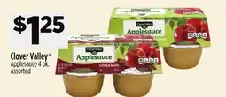 Dollar General Clover Valley Applesauce offer