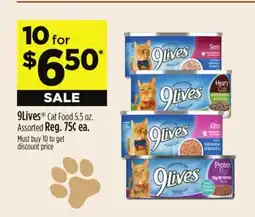 Dollar General 9Lives Cat Food offer