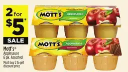 Dollar General Mott's Applesauce offer