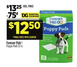 Dollar General Forever Pals Puppy Pads offer