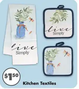 Dollar Tree Kitchen Textiles offer