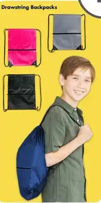Dollar Tree Drawstring Backpacks offer