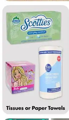 Dollar Tree Tissues or Paper Towels offer