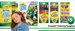 Dollar Tree Crayola Coloring Supplies offer