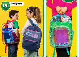Dollar Tree Backpacks offer