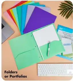 Dollar Tree Folders or Portfolios offer