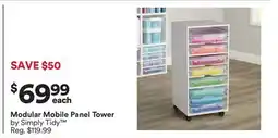 Michaels Modular Mobile Panel Tower by Simply Tidy offer