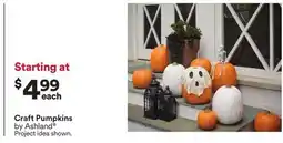 Michaels Craft Pumpkins by Ashland offer