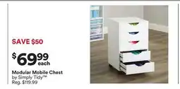 Michaels Modular Mobile Chest by Simply Tidy offer