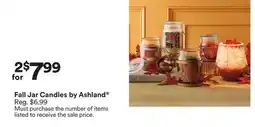 Michaels Fall Jar Candles by Ashland offer