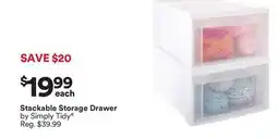 Michaels Stackable Storage Drawer by Simply Tidy offer