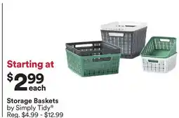 Michaels Storage Baskets by Simply Tidy offer