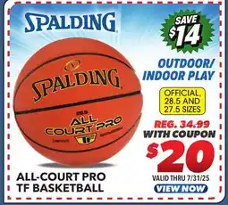 Big 5 Spalding All Court Pro TF Basketball offer
