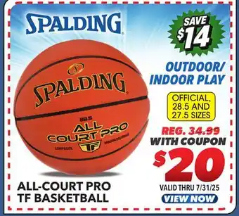 Big 5 Spalding All Court Pro TF Basketball offer