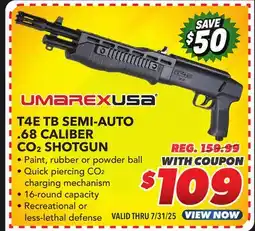 Big 5 Umarex T4E TB Semi Auto .68 Caliber Shotgun offer