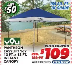 Big 5 Yoli Pantheon EasyLift 169 13'x13' Instant Canopy offer