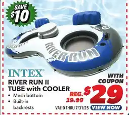 Big 5 Intex River Run II 2-Person River Tube with Cooler offer