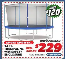 Big 5 Sportspower 14' Trampoline with Safety Enclosure offer