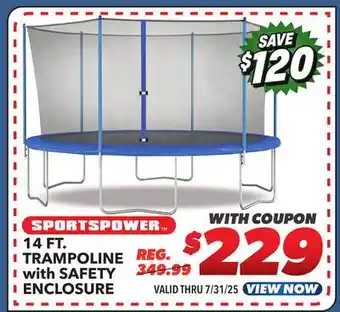 Big 5 Sportspower 14' Trampoline with Safety Enclosure offer