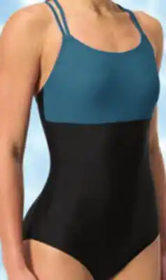 Big 5 Speedo Women's Double Strap 2 Tone One-Piece Swimsuit offer