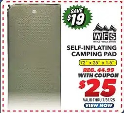 Big 5 World Famous Sports Self-Inflating Sleeping Pad offer