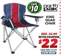 Big 5 North Pak King Quad Chair offer