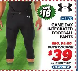 Big 5 Under Armour Game Day Integrated Adult Football Pants offer