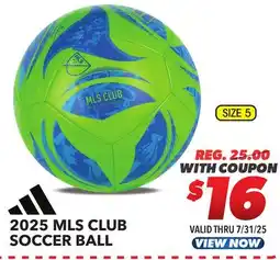 Big 5 adidas MLS Club Soccer Ball 2025 offer
