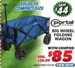 Big 5 Portal Big Wheel Folding Wagon offer