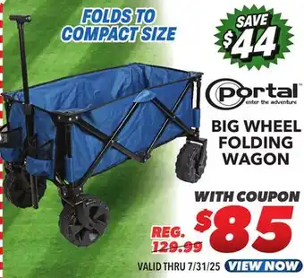 Big 5 Portal Big Wheel Folding Wagon offer