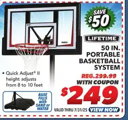Big 5 Lifetime 50 Portable Basketball Hoop offer