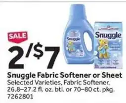 Stop&Shop Snuggle Fabric Softener or Sheet offer