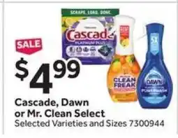 Stop&Shop Cascade, Dawn or Mr. Clean Select offer