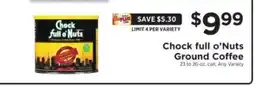 ShopRite Chock full O'Nuts Ground Coffee offer