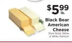 ShopRite Black Bear American Cheese offer
