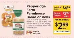ShopRite Pepperidge Farm Farmhouse Bread or Rolls offer