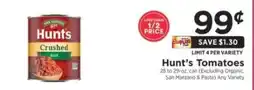 ShopRite Hunt's Tomatoes offer