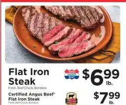 ShopRite Flat Iron Steak offer