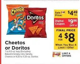 ShopRite Cheetos or Doritos offer