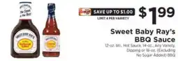 ShopRite Sweet Baby Ray's BBQ Sauce offer