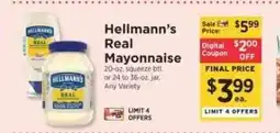 ShopRite Hellmann's Real Mayonnaise offer