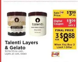 ShopRite Talenti Layers & Gelato offer