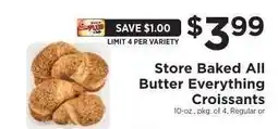 ShopRite Store Baked All Butter Everything Croissants offer