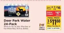 ShopRite Deer Park Water 24-Pack offer