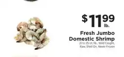 ShopRite Fresh Jumbo Domestic Shrimp offer