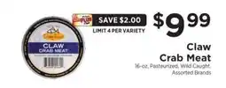 ShopRite Claw Crab Meat offer