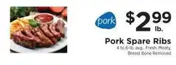 ShopRite Pork Spare Ribs offer