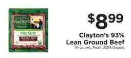 ShopRite Clayton’s 93% Lean Ground Beef offer