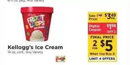 ShopRite Kellogg's Ice Cream offer